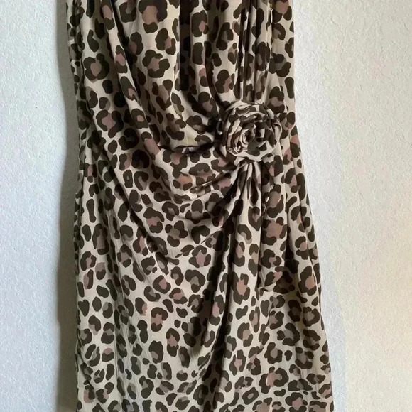 Moschino Cheap and Chic Designer Leopard Print Old Money Sleeveless Dress Size 6 - Picture 5 of 11